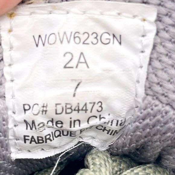 Dunham Women Hiking Boots size 7 2A WOW623GN green Gray Suede vibram sole - Picture 7 of 10